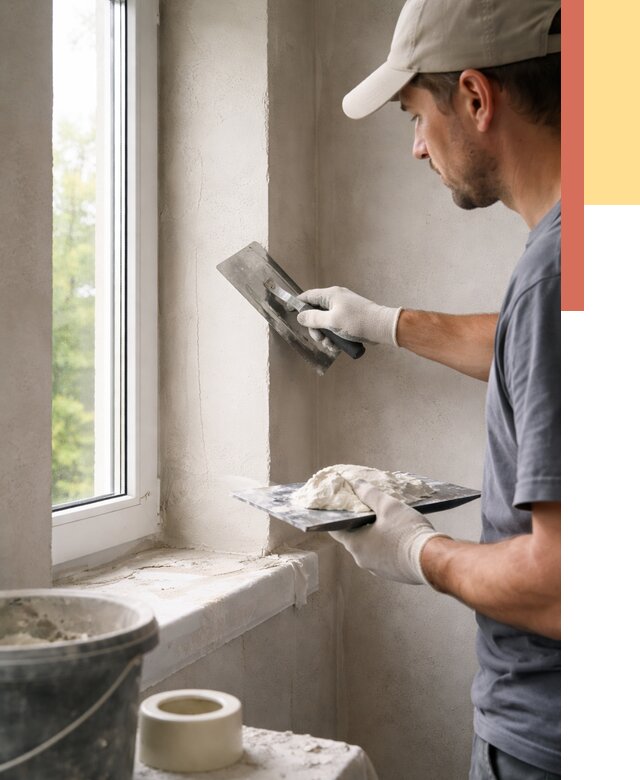 Штукатурка откосов в Наро-Фоминске от 4610 руб/м² — услуги и выравнивание под ключ | ОТДЕЛОЧНИК-Нр-