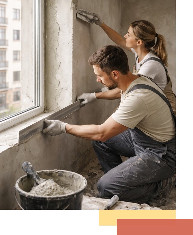 Штукатурка откосов дверей и окон профессионально в Наро-Фоминске