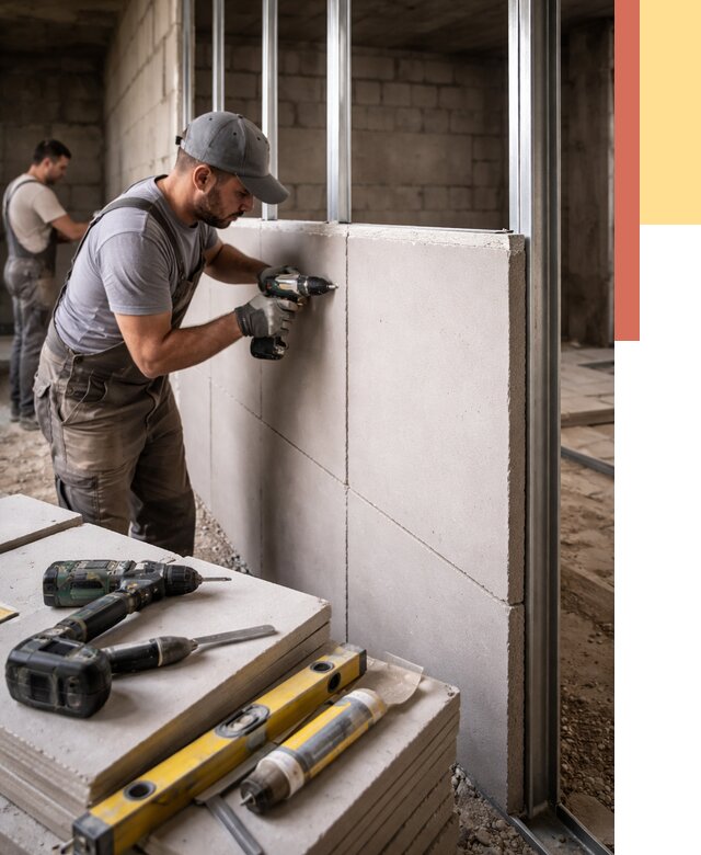 Кладка влагостойких перегородок ПГП в Наро-Фоминске от 1229 руб. под ключ | ОТДЕЛОЧНИК-Нр-