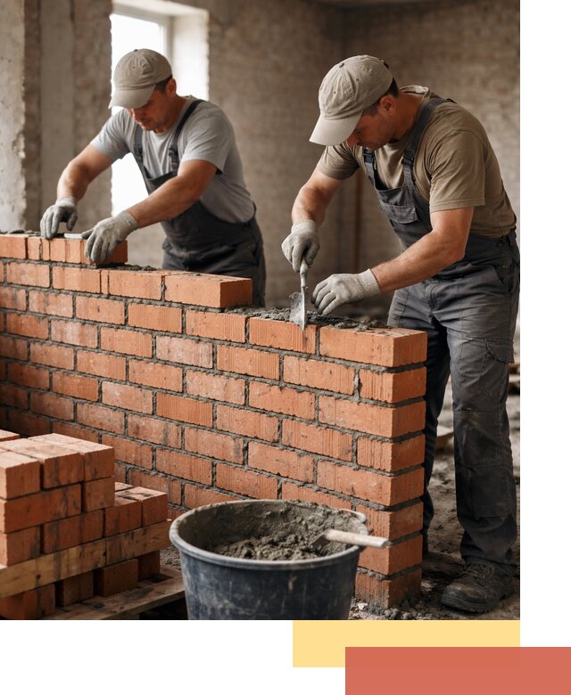 Кладка кирпичных перегородок под ключ в Наро-Фоминске