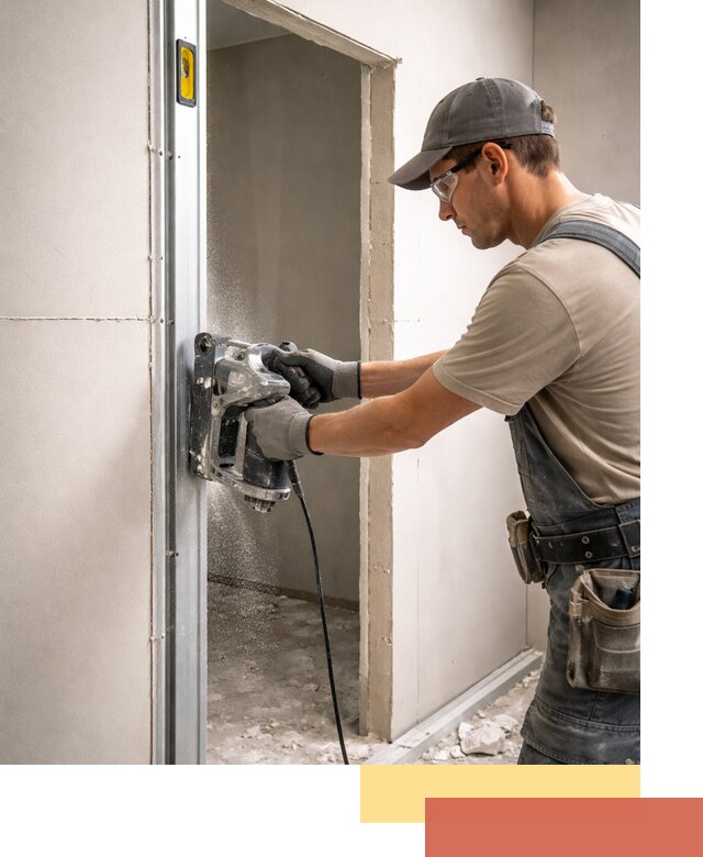 Устройство дверного проема в перегородке в Наро-Фоминске