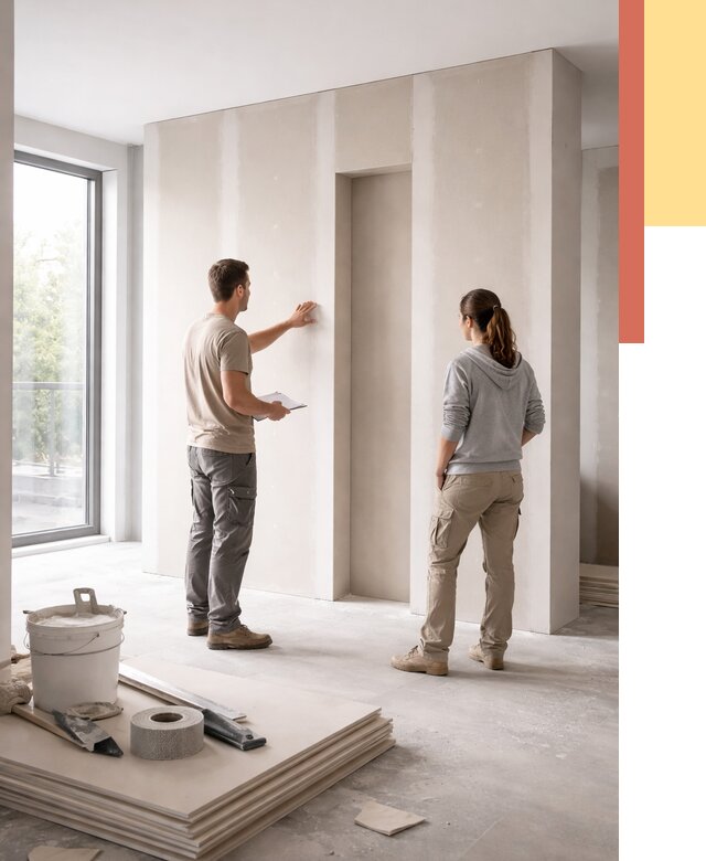 Зонирующая перегородка из гипсокартона в Наро-Фоминске от 2869 руб. под ключ | ОТДЕЛОЧНИК-Нр-