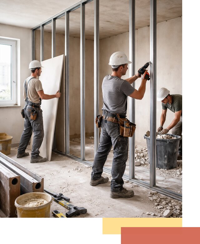 Перенос гипсокартонной перегородки в Наро-Фоминске профессионально и быстро