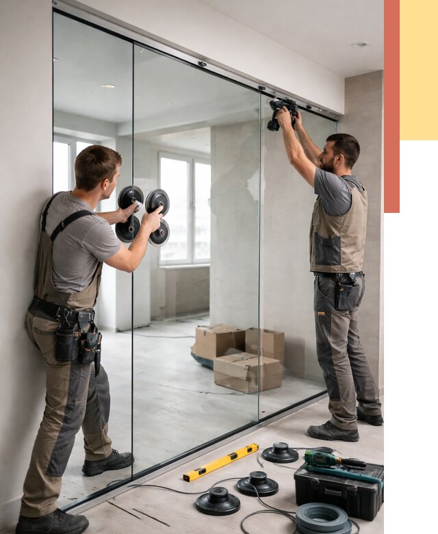 Монтаж стеклянных перегородок в Наро-Фоминске от 6659 руб. | ОТДЕЛОЧНИК-Нр-