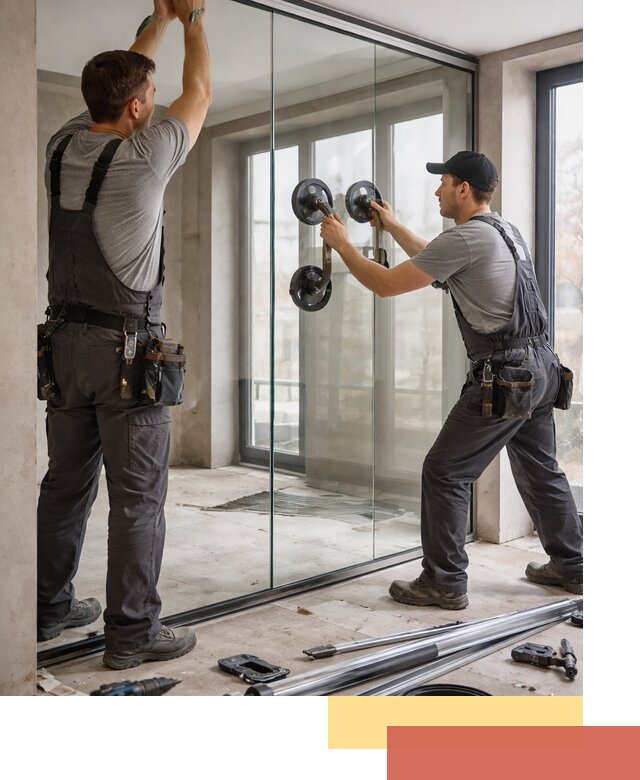 Цельностеклянные перегородки под ключ в Наро-Фоминске