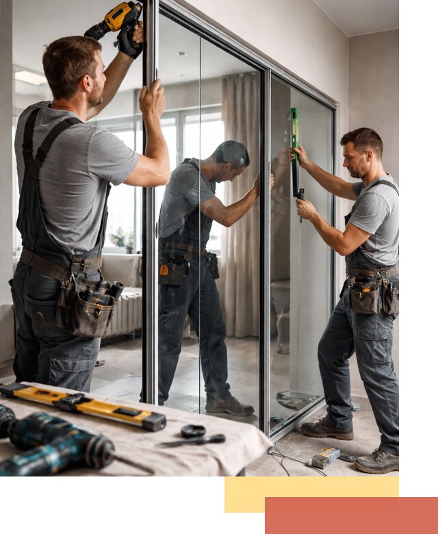 Каркасные стеклянные перегородки под ключ в Наро-Фоминске