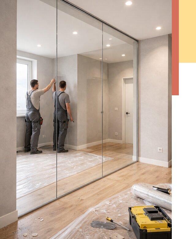 Безрамные стеклянные перегородки в Наро-Фоминске — монтаж от 9733 руб. | ОТДЕЛОЧНИК-Нр-