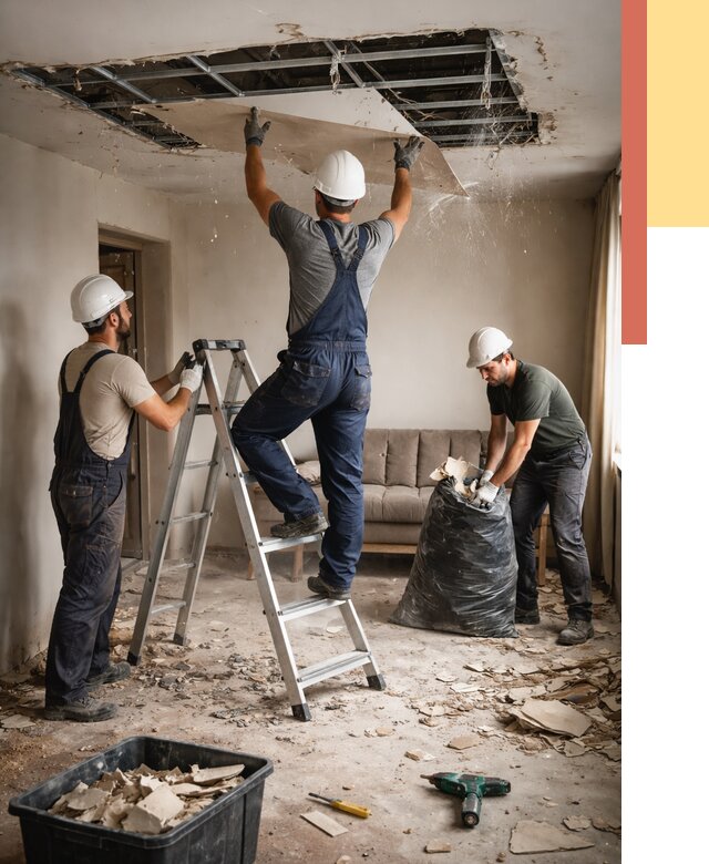 Демонтаж гипсокартонного потолка в Наро-Фоминске от 430 руб. за м2 — ОТДЕЛОЧНИК-Нр-