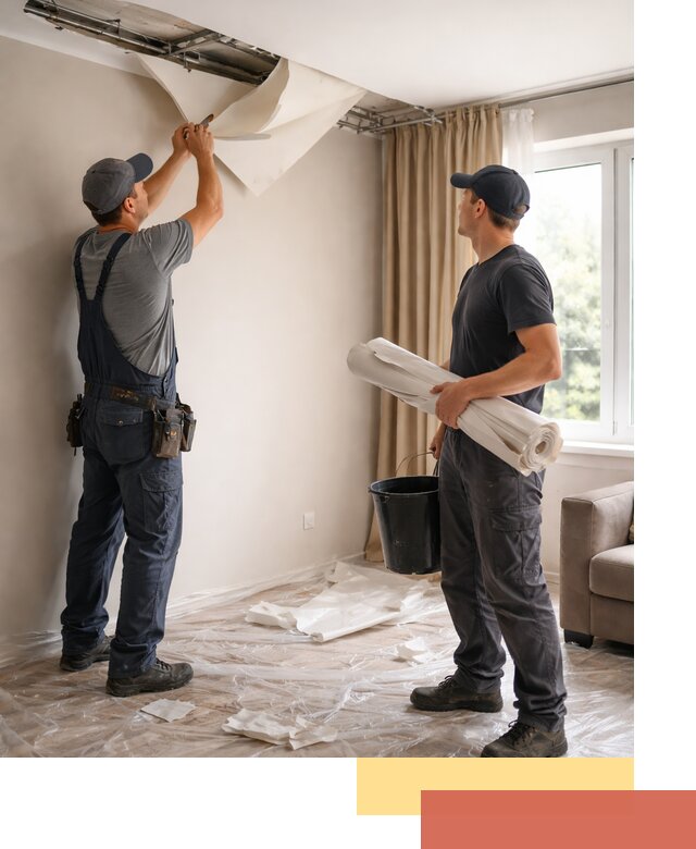 Демонтаж натяжного потолка в Наро-Фоминске быстро и аккуратно