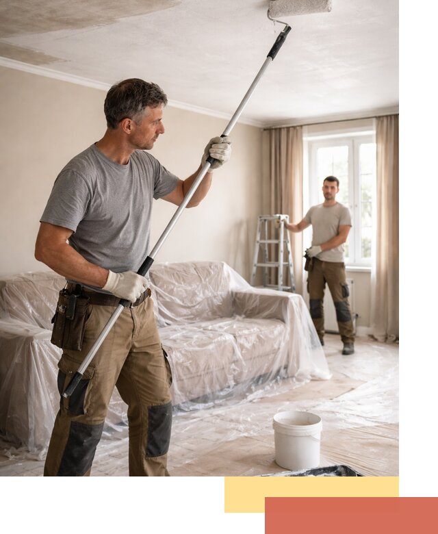 Грунтовка потолка в Наро-Фоминске — подготовка под покраску и отделку