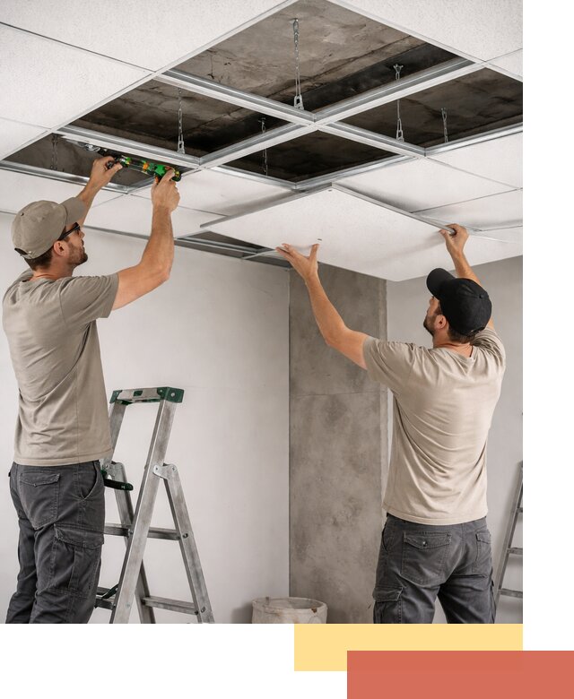 Монтаж потолка Армстронг под ключ в Наро-Фоминске