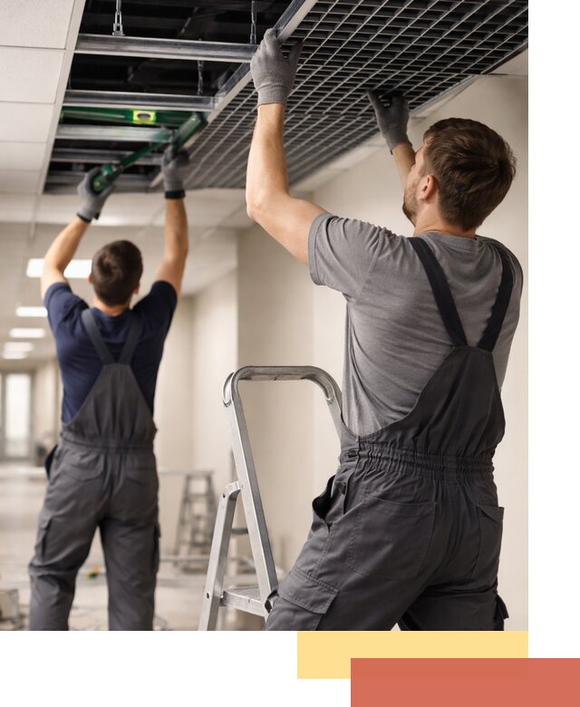 Монтаж потолка Грильято в Наро-Фоминске: установка под ключ качественно