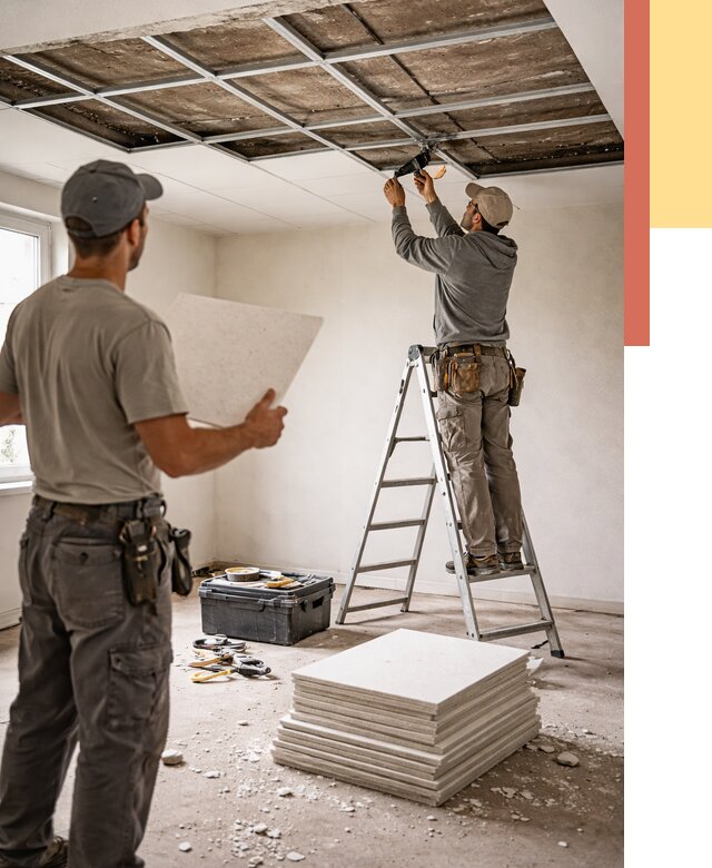 Замена плит подвесного потолка в Наро-Фоминске от 1793 руб. быстро и недорого | ОТДЕЛОЧНИК-Нр-