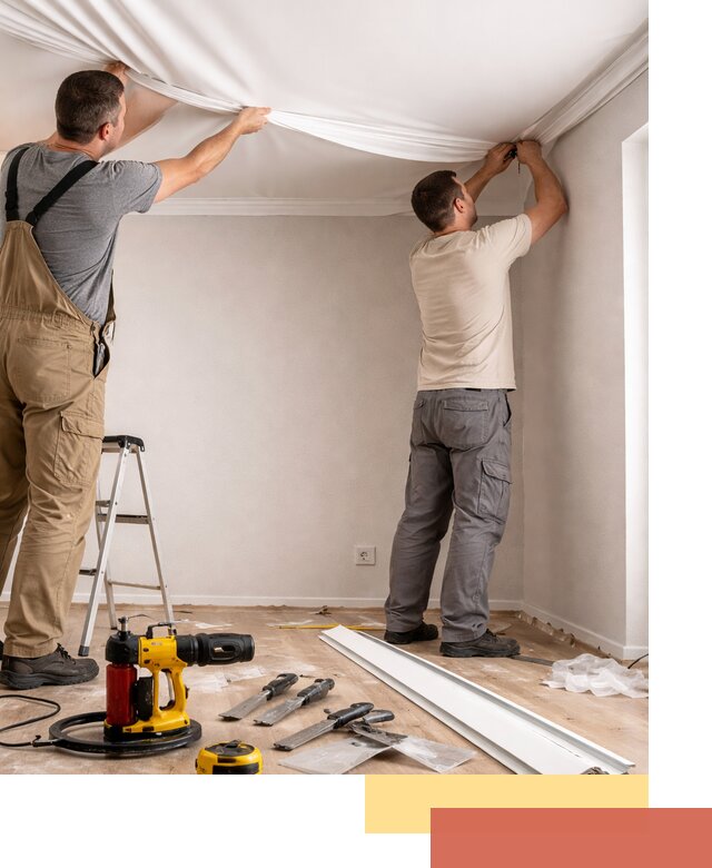 Монтаж ПВХ натяжного потолка в Наро-Фоминске качественно и быстро