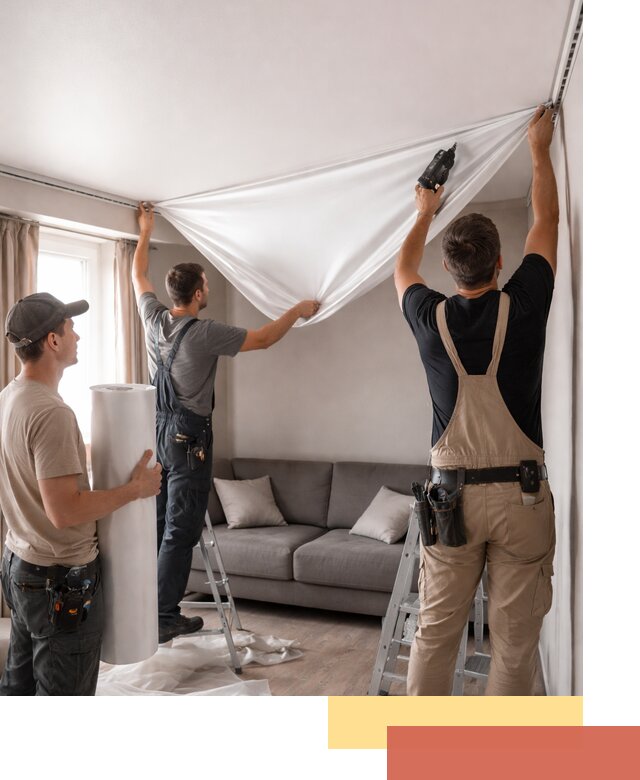 Монтаж сатинового натяжного потолка в Наро-Фоминске качественно и быстро