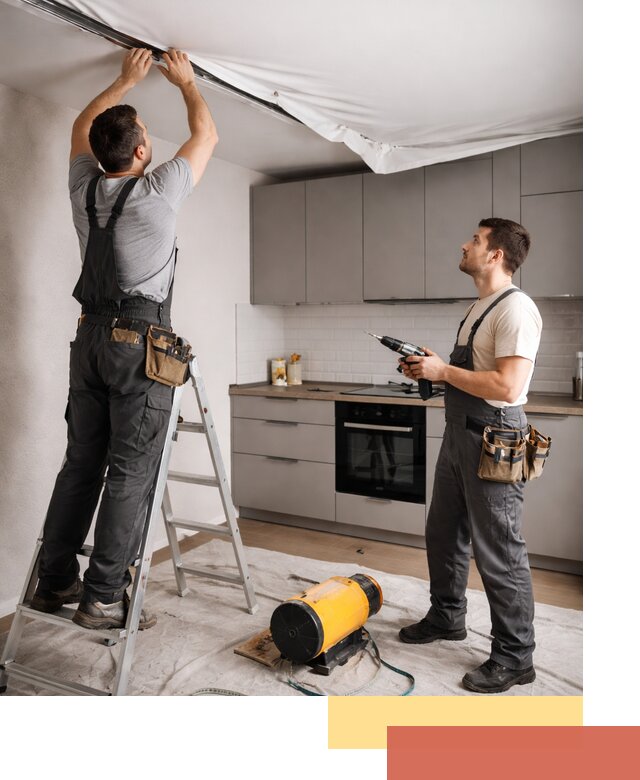 Монтаж натяжного потолка на кухне в Наро-Фоминске