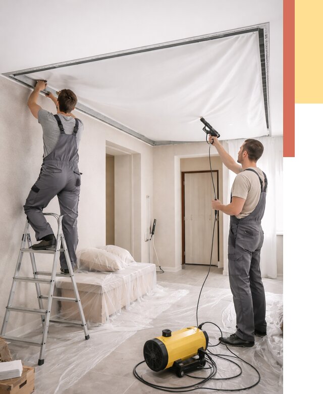 Монтаж натяжного потолка в прихожей в Наро-Фоминске от 2715 руб. под ключ | ОТДЕЛОЧНИК-Нр-