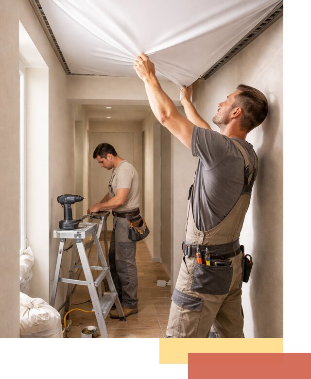 Монтаж натяжного потолка в прихожей в Наро-Фоминске