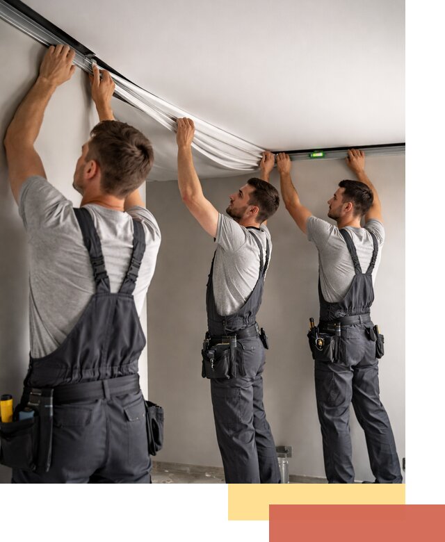 Теневые натяжные потолки в Наро-Фоминске: монтаж и отделка быстро и качественно