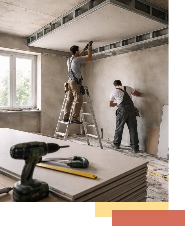 Двухуровневый потолок из гипсокартона в Наро-Фоминске