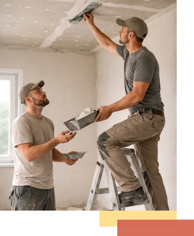 Шпаклевка потолка из гипсокартона в Наро-Фоминске качественно и быстро