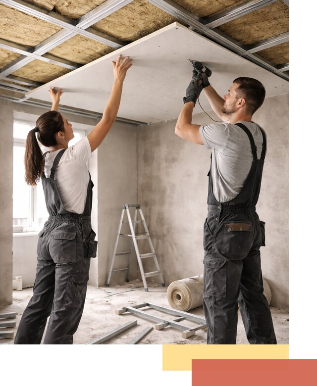 Звукоизоляция потолка из ГКЛ в Наро-Фоминске профессионально и надежно