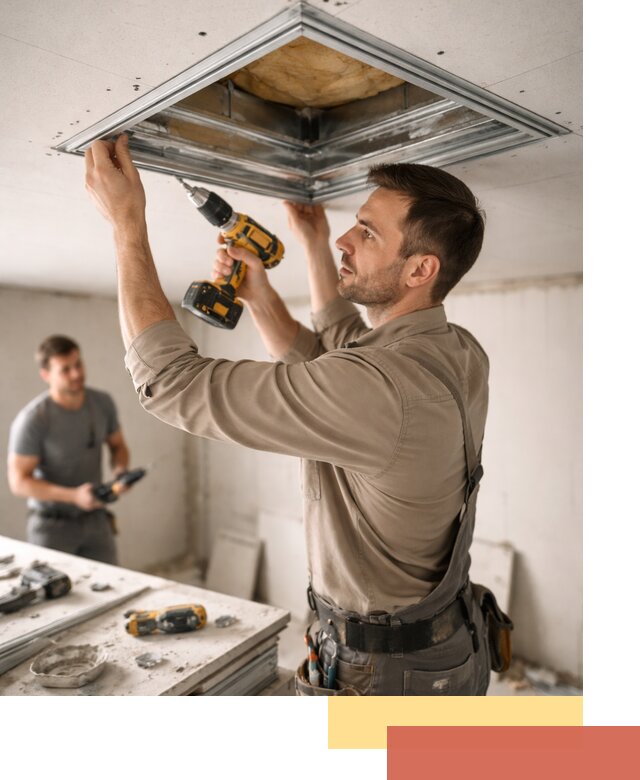 Монтаж люка в потолок из ГКЛ в Наро-Фоминске