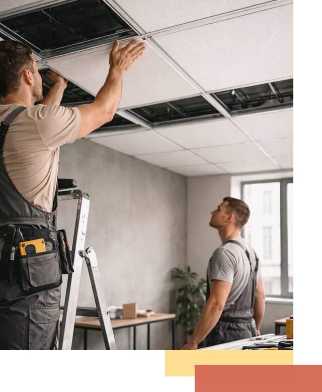 Монтаж потолочной плитки в Наро-Фоминске качественно и в срок