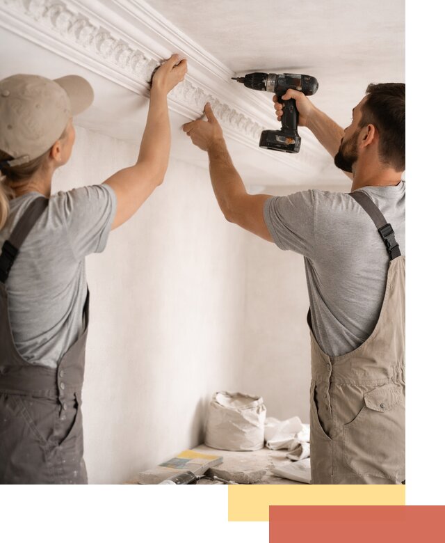 Профессиональный монтаж лепнины на потолок в Наро-Фоминске