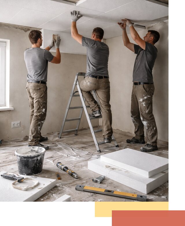 Утепление потолка пенопластом в Наро-Фоминске быстро и качественно